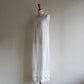 90s Linen×Crochet Maxi Dress Made in USA