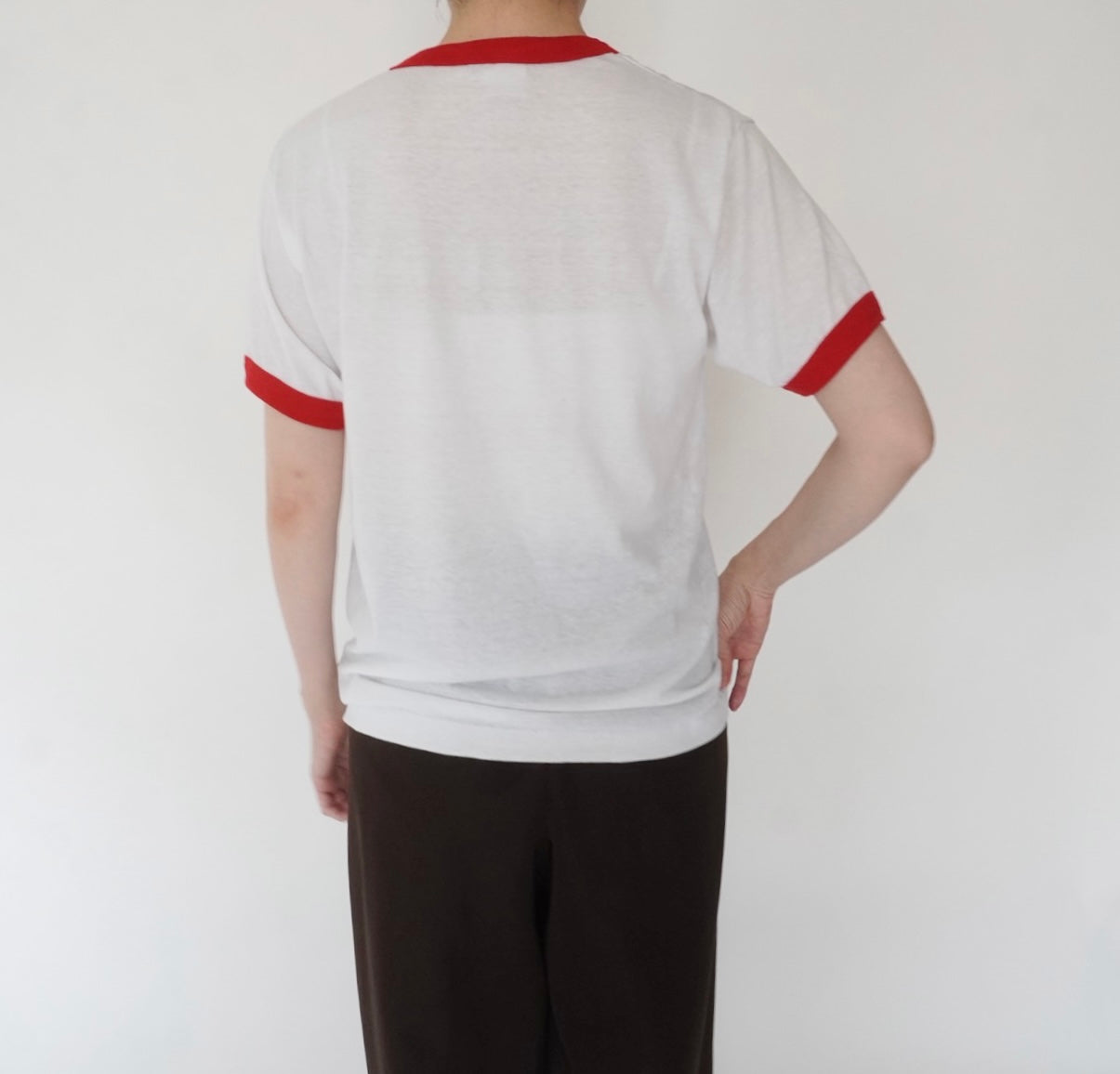 80s Photo Printed T-shirt Made in USA
