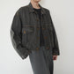 80s Black Denim Jacket