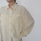 90s Design Sheer Shirt