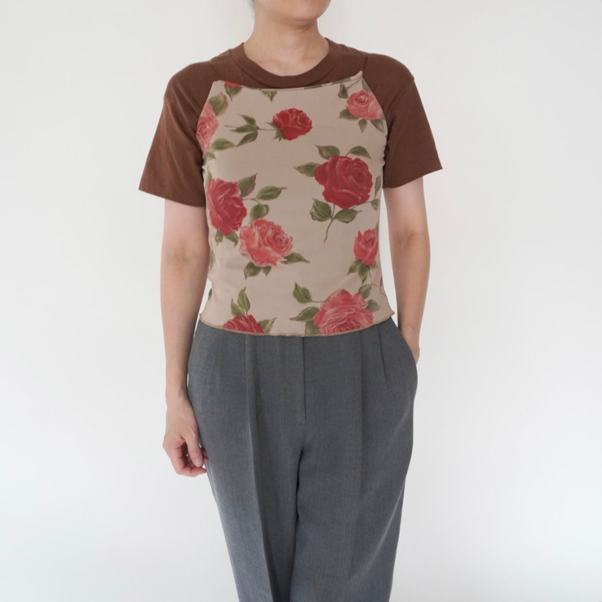 90s Floral Print Camisole Top