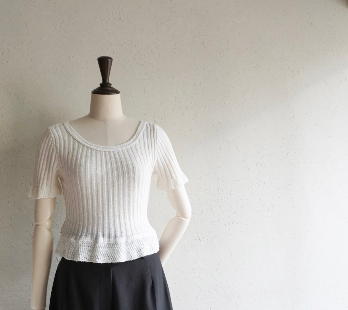 90s Ribbed Top Made in Italy