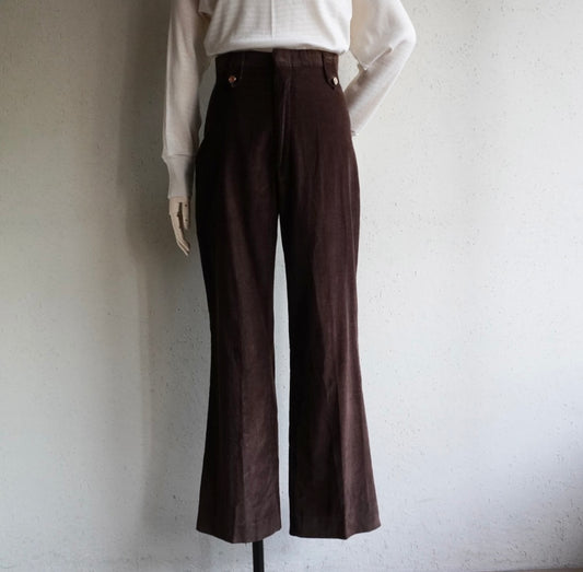 80s  Corduroy Flare Pants