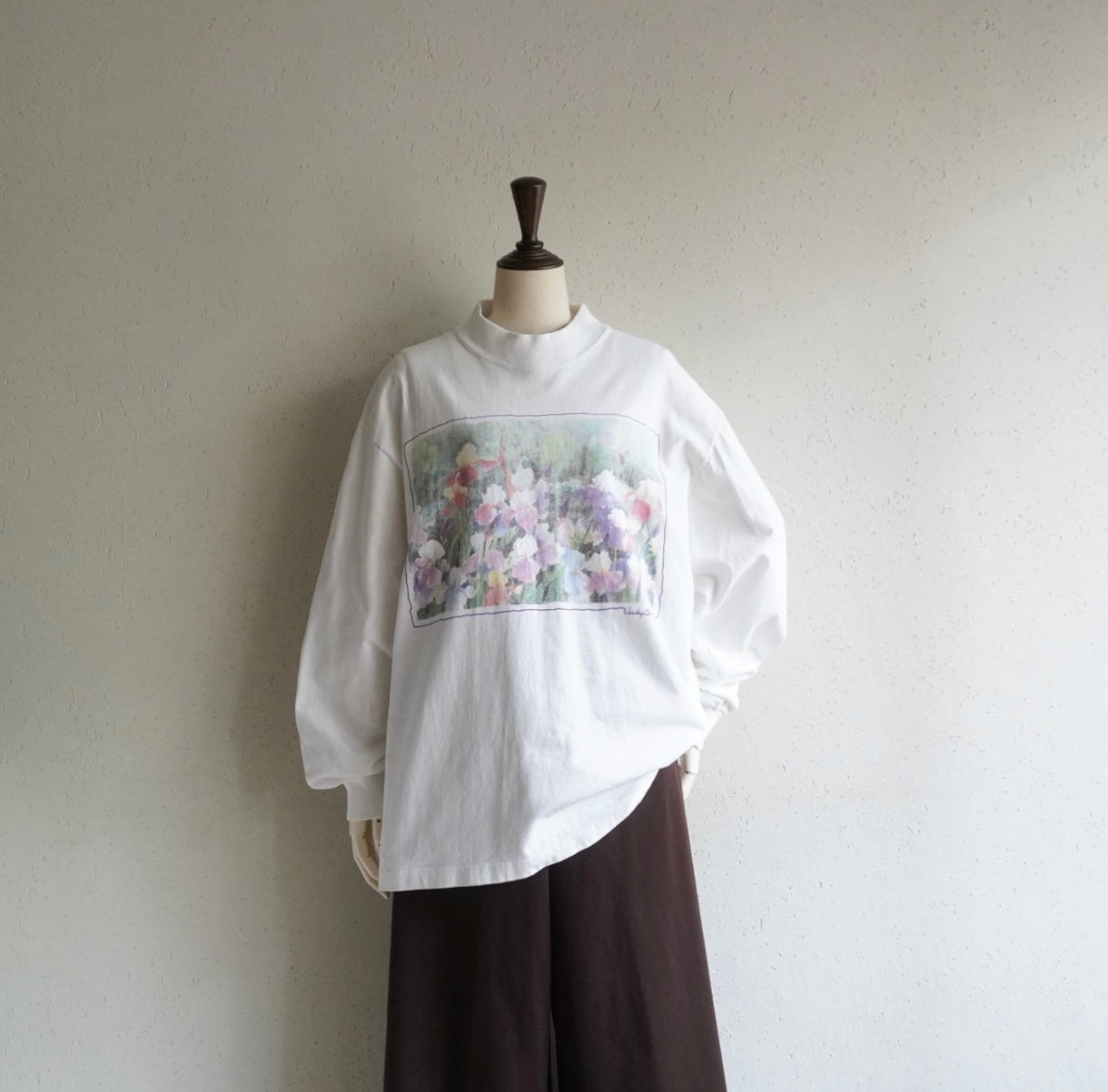 90s"Judy Buswell"  Printed Long Sleeves T-shirt Made in USA
