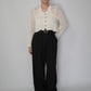 90s White Crochet Cardigan