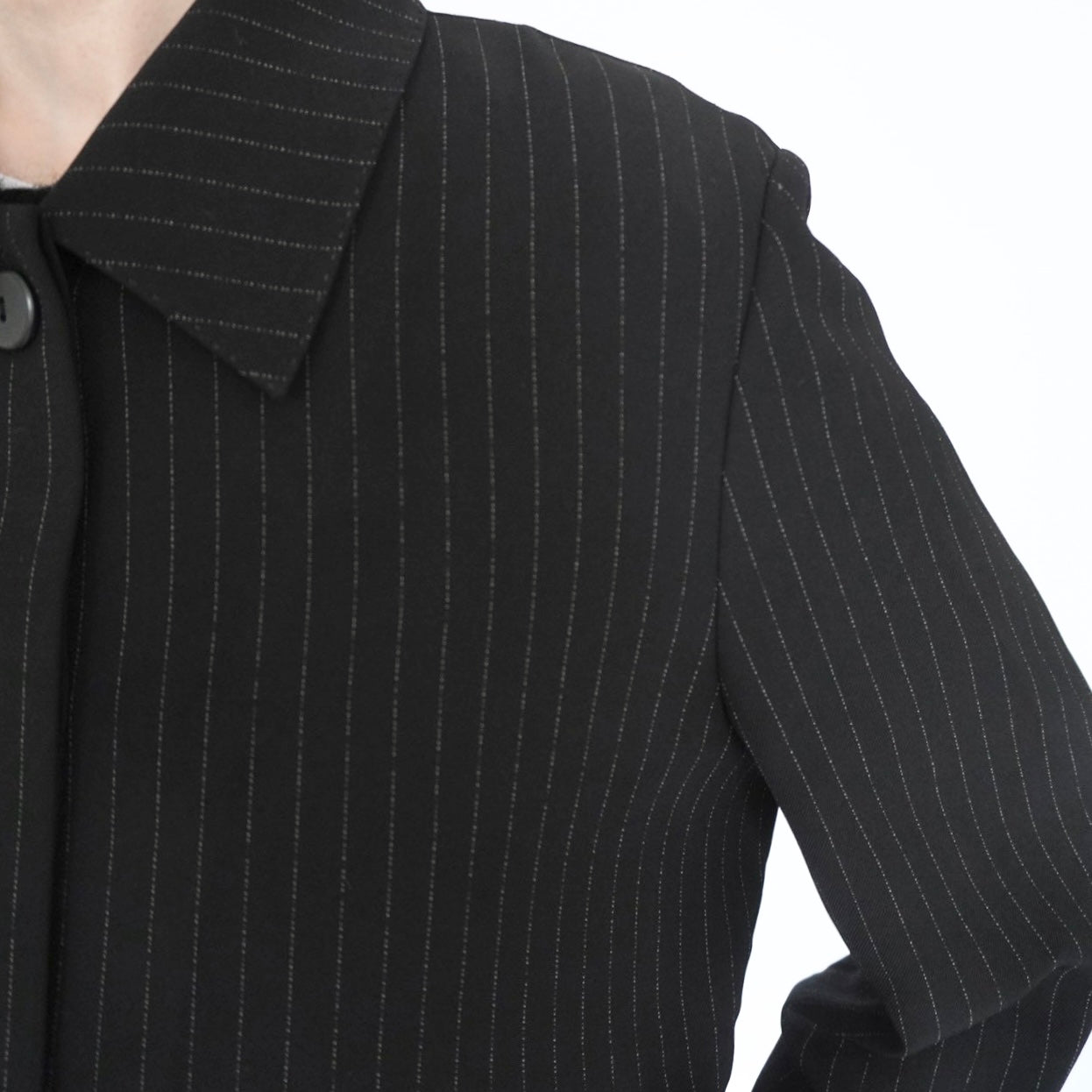 90s EURO Striped Shirt Jacket