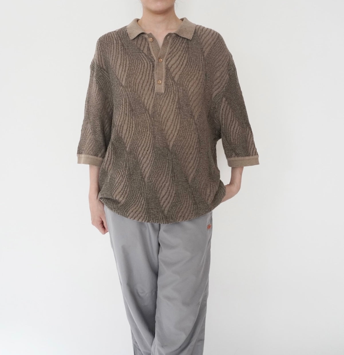 90s Pattern Top Made in USA