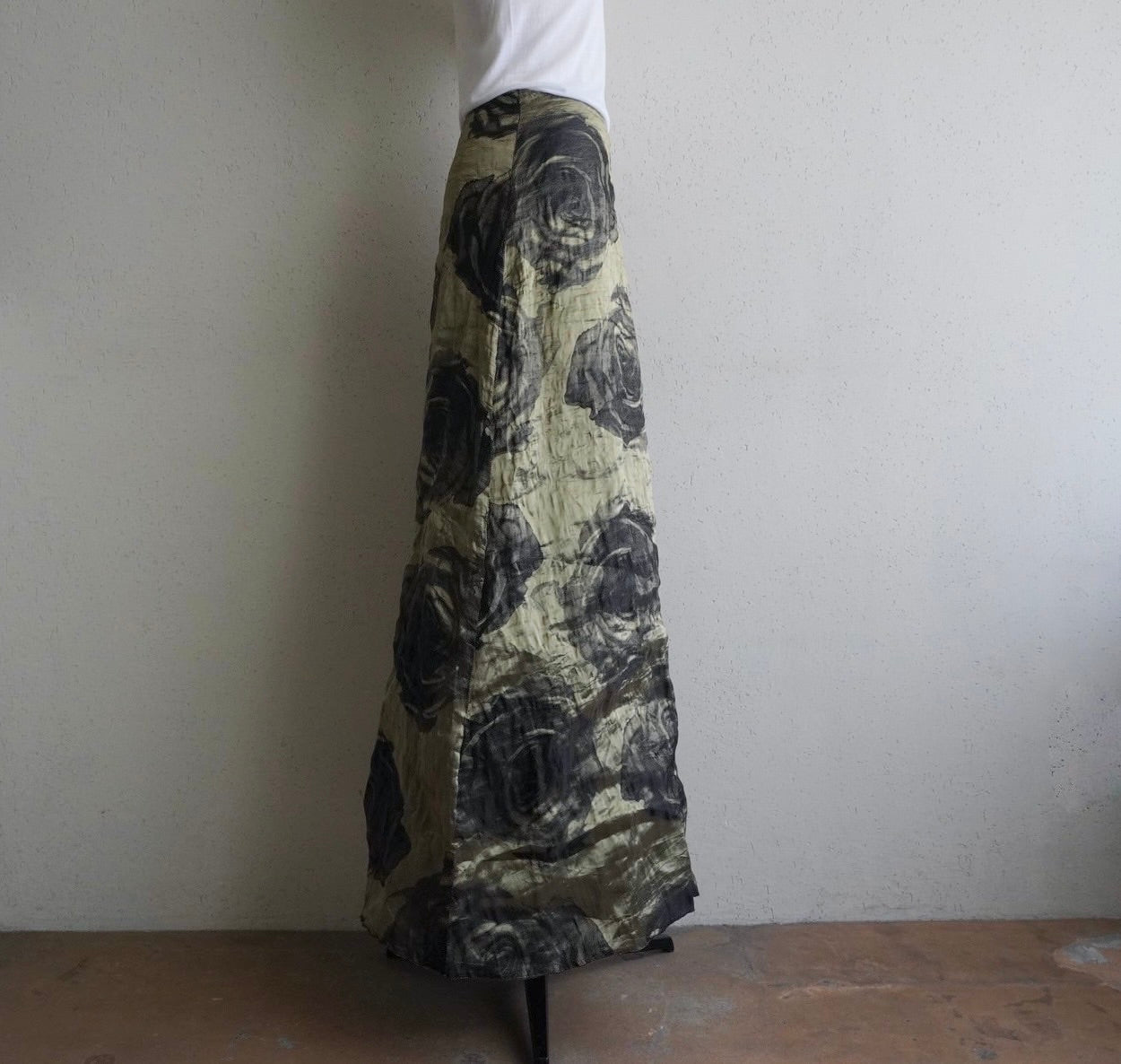 90s Silk Maxi Skirt Made in Italy