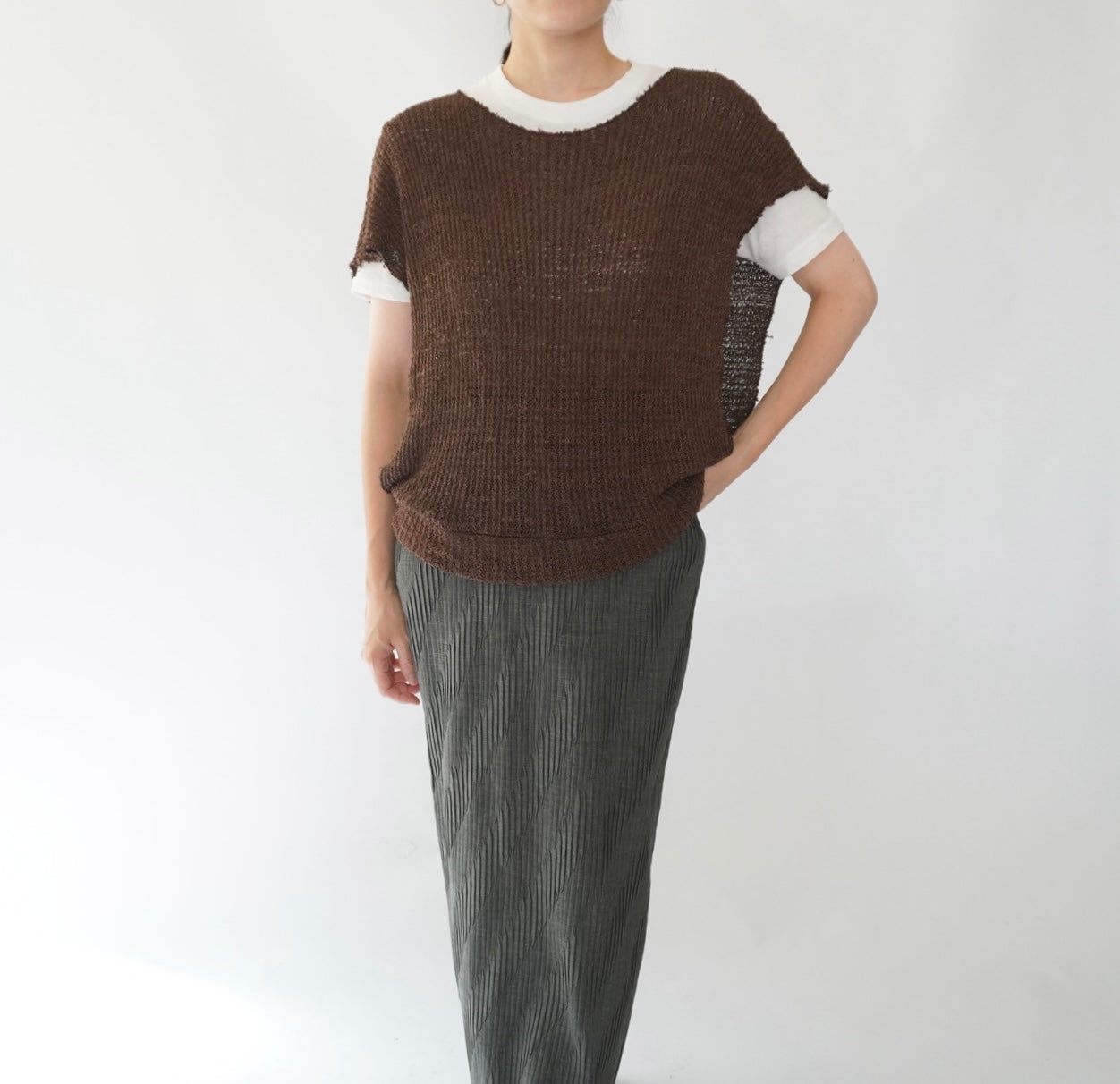 80s Woven Vest,Top