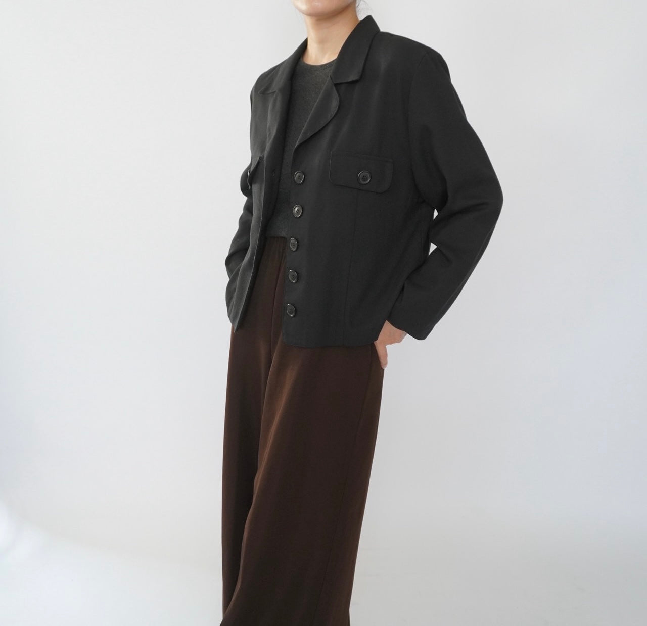90s Black Jacket,Shirt