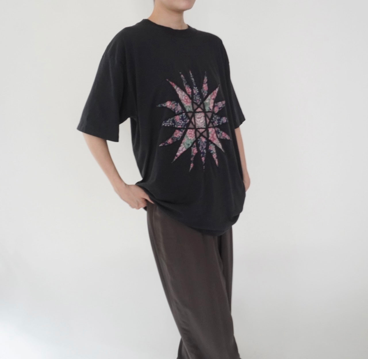 80s Patchwork Design T-shirt