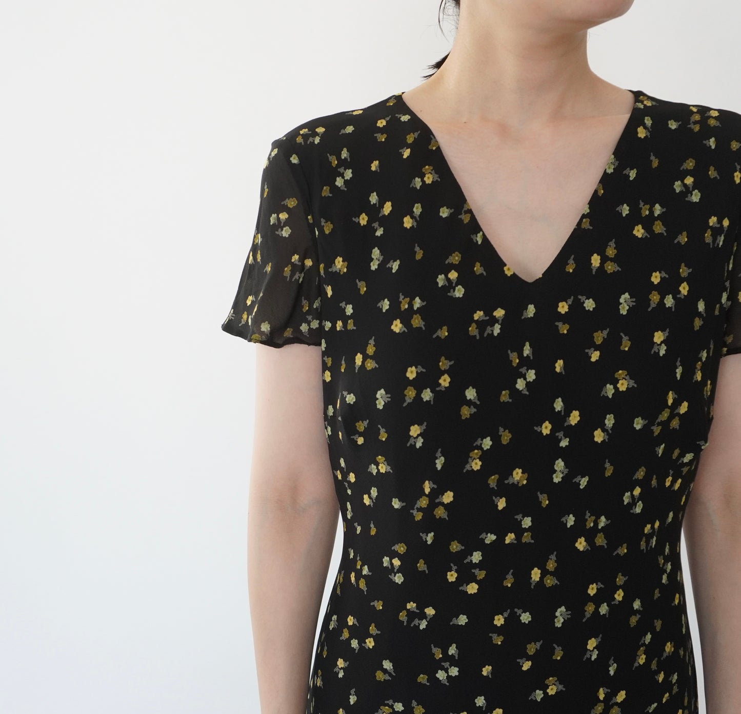 90s EURO Printed Dress