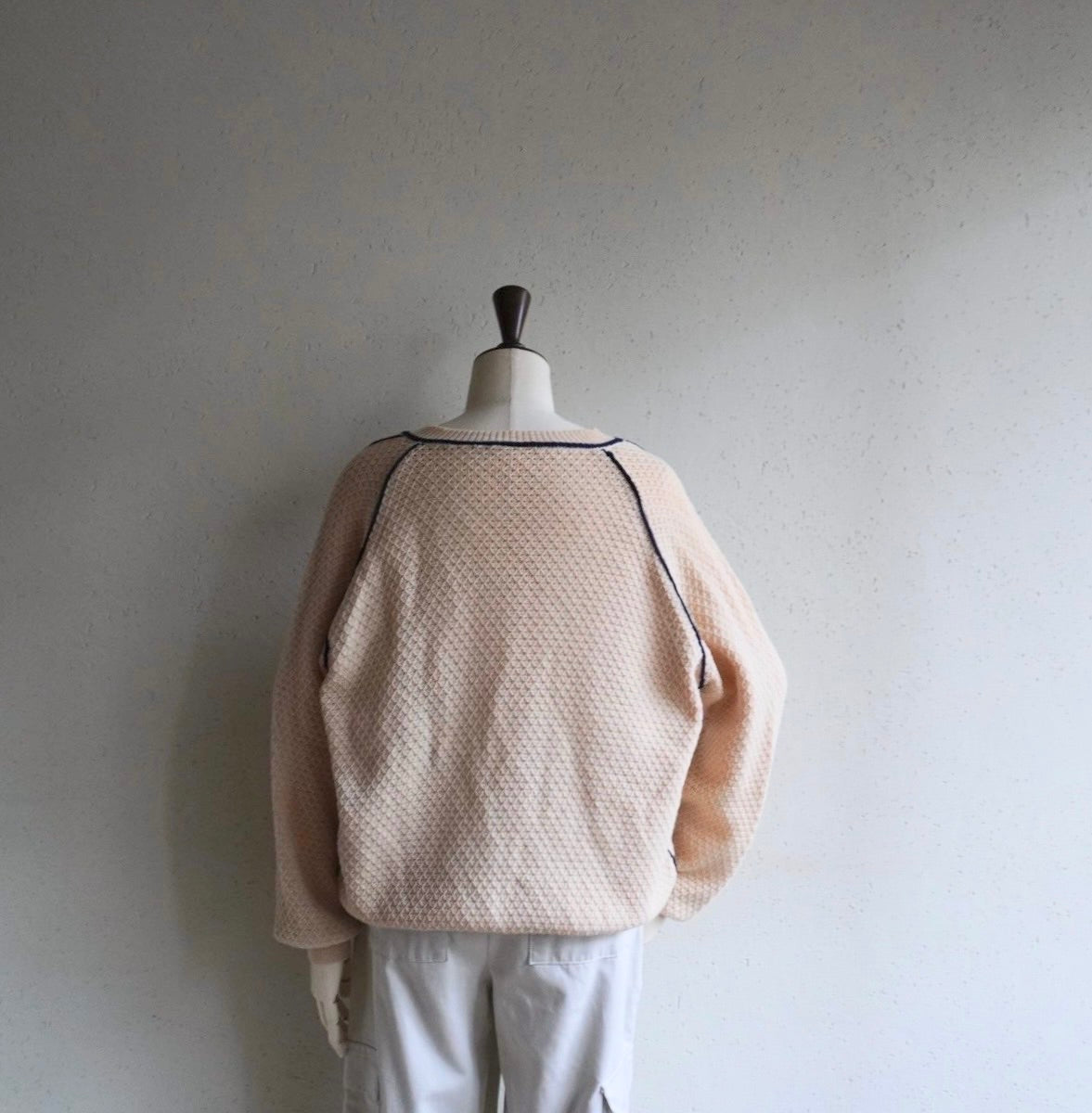 80s Line Design Knit Top