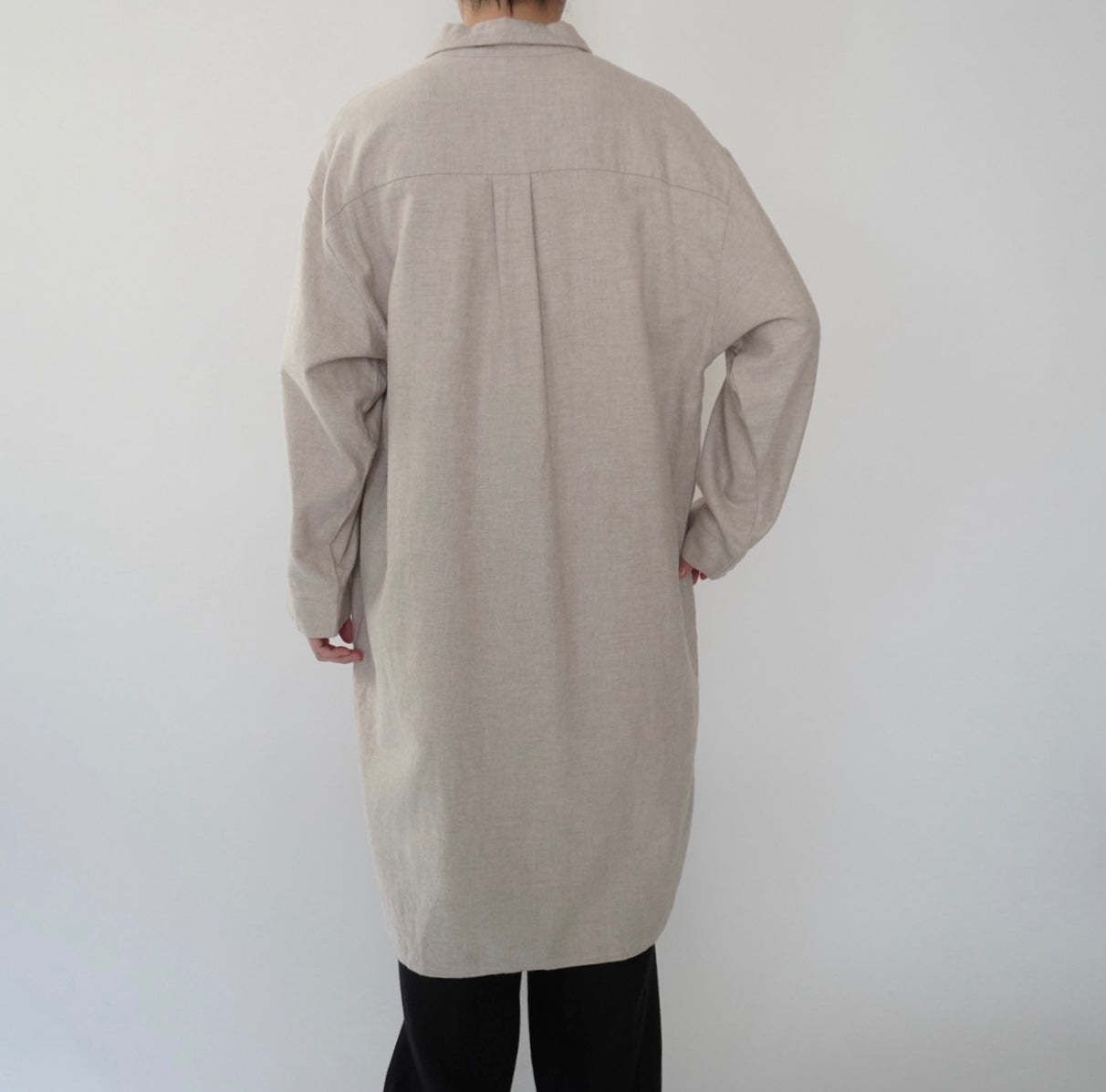 90s ”L.tavernier” Cotton Long Shirt Made in France