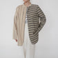 Beige Striped Design Shirt Made in Italy