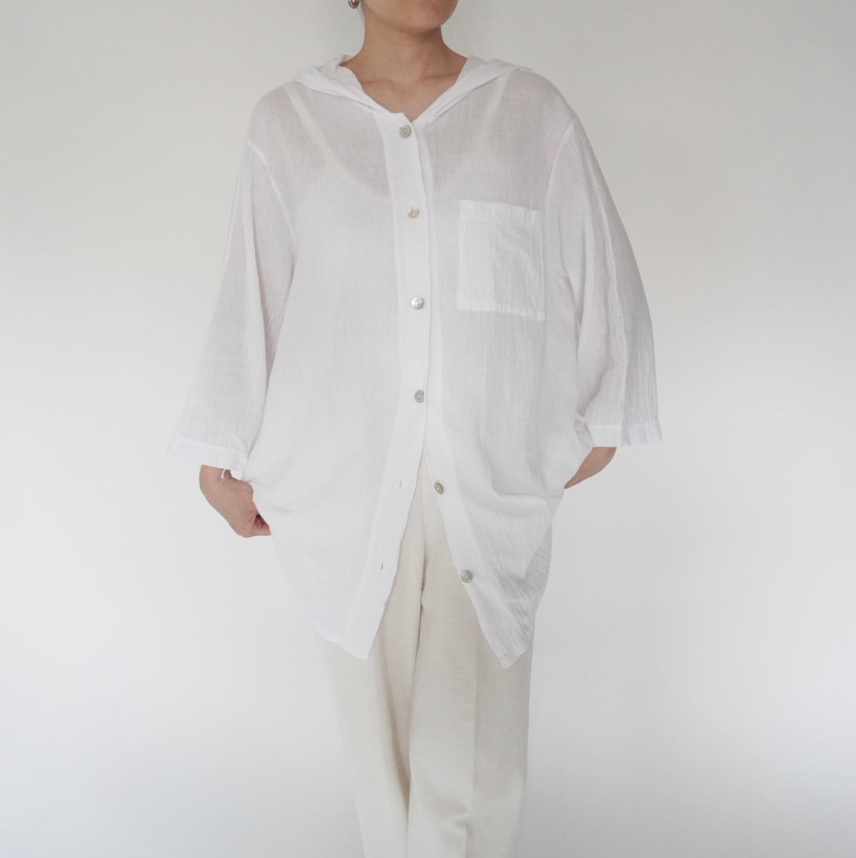 90s Design Cotton Shirt