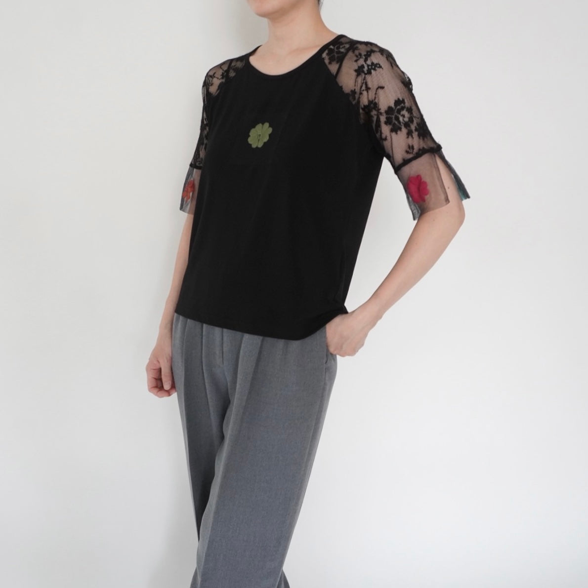 90s Lace Design Top