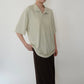 90s Light Green Ribbed Top