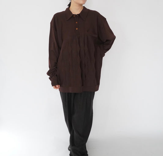 70s Brown Design Top