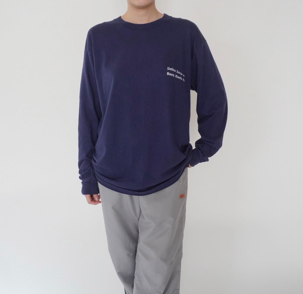 80s Printed Long T-shirt Made in USA