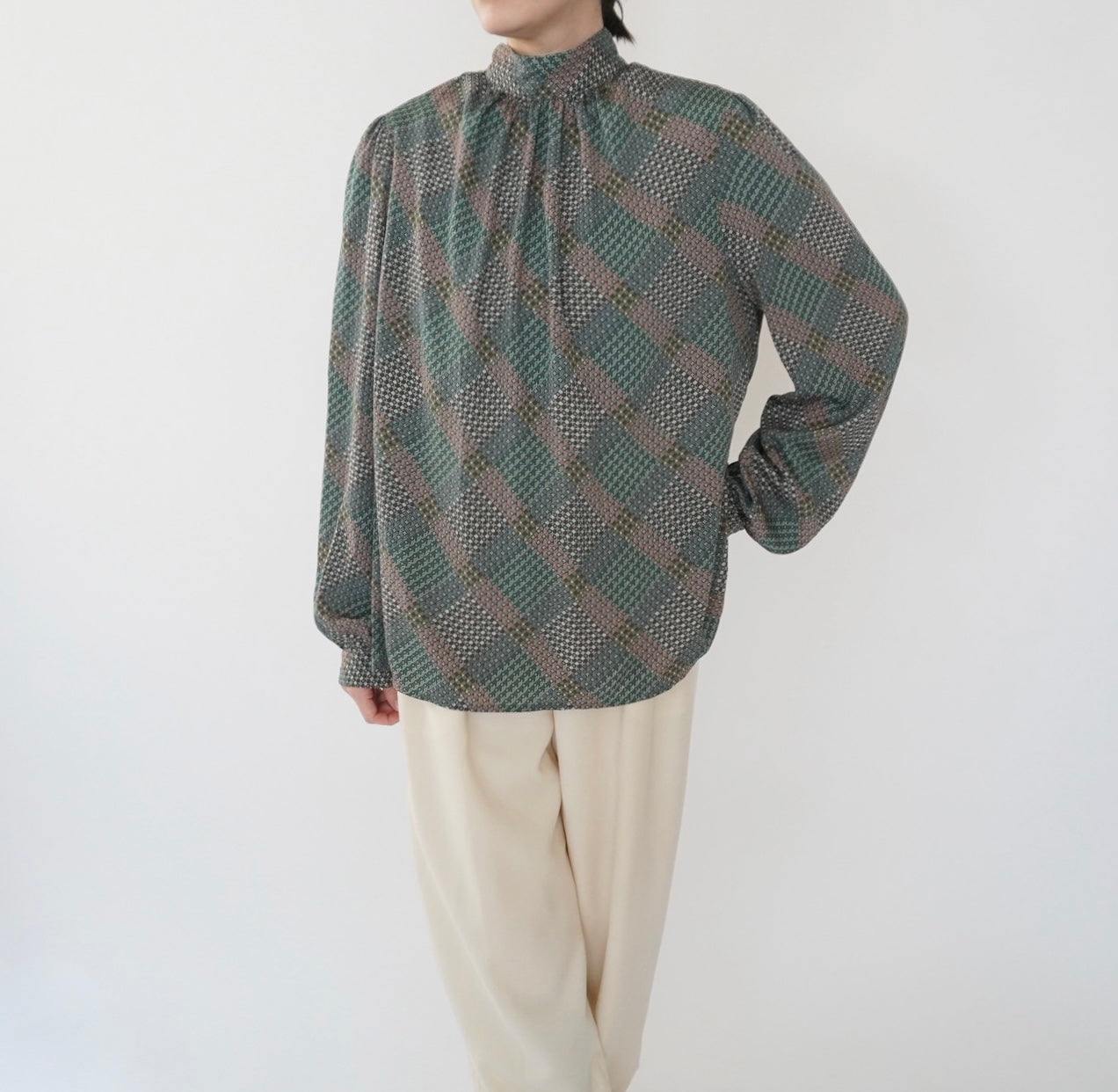80s Pattern Blouse