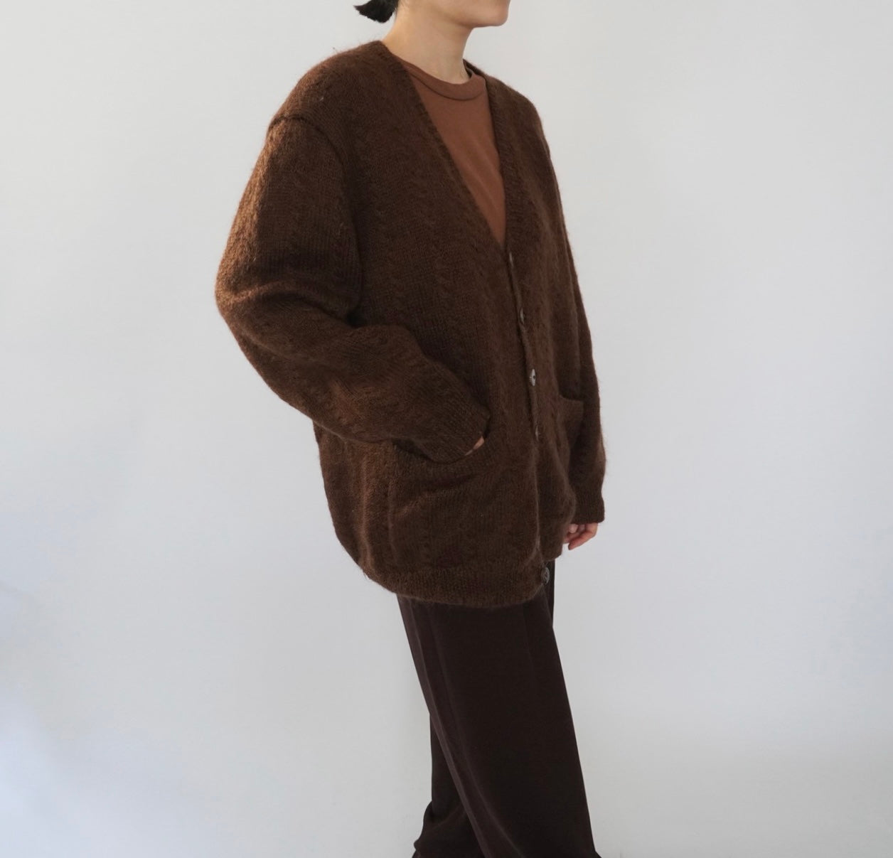 80s Brown Cardigan