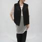 90s Black Vest,Blouse
