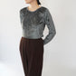 90s Velour Top Made in Italy