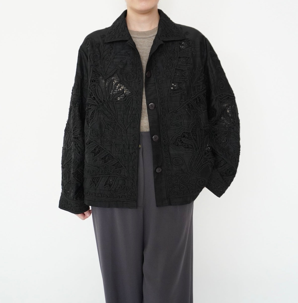90s Silk Design Jacket