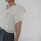 White Ruffle Top