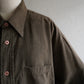 Khaki Faux Suede Shirt