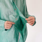 90s Raw Silk Boxy Blouse