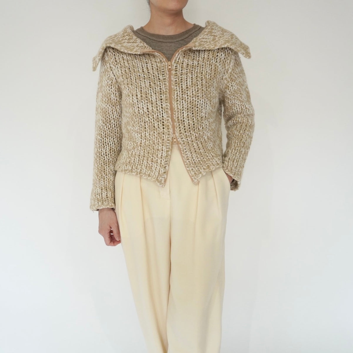 80s Double Zip Knit Made in Italy
