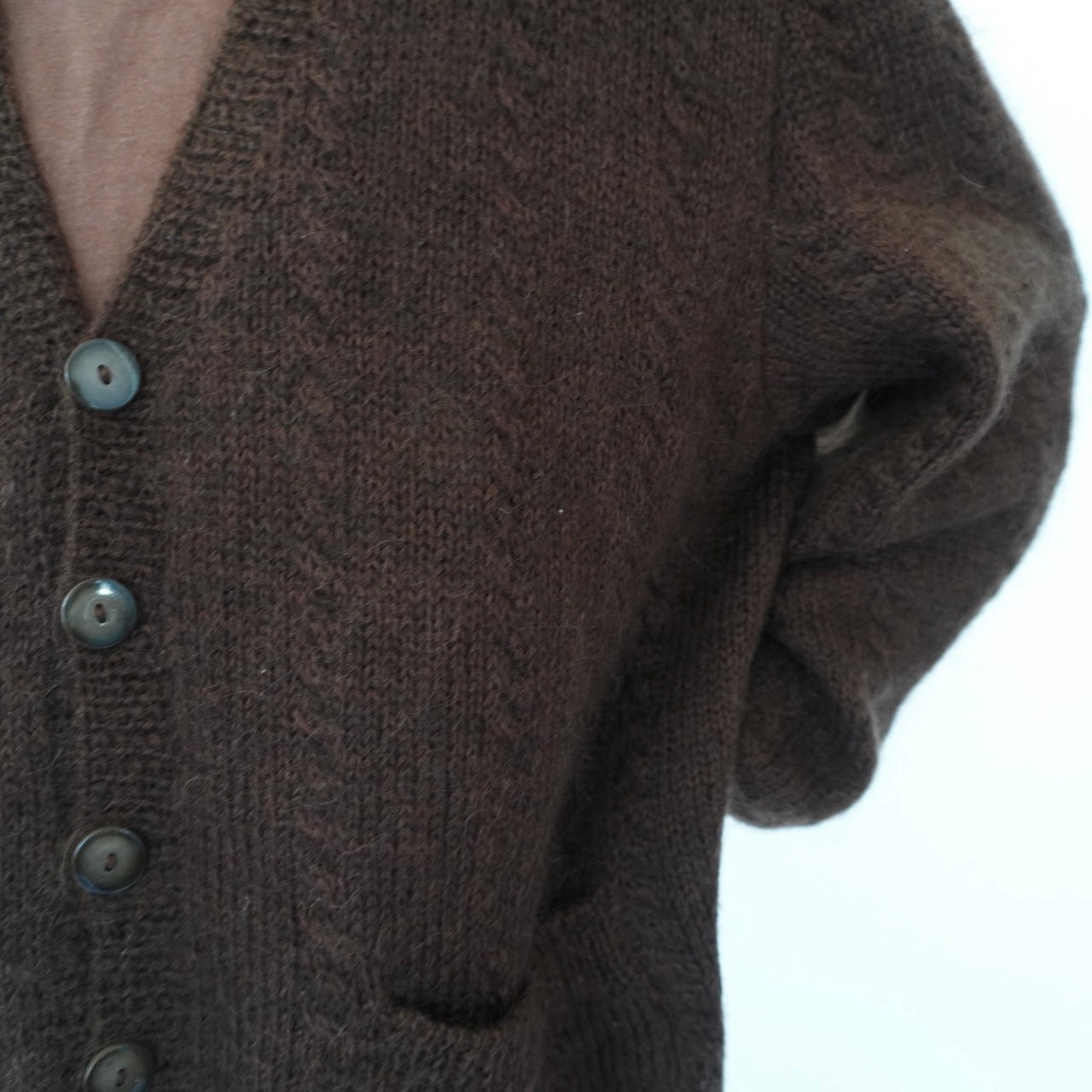 80s Brown Cardigan