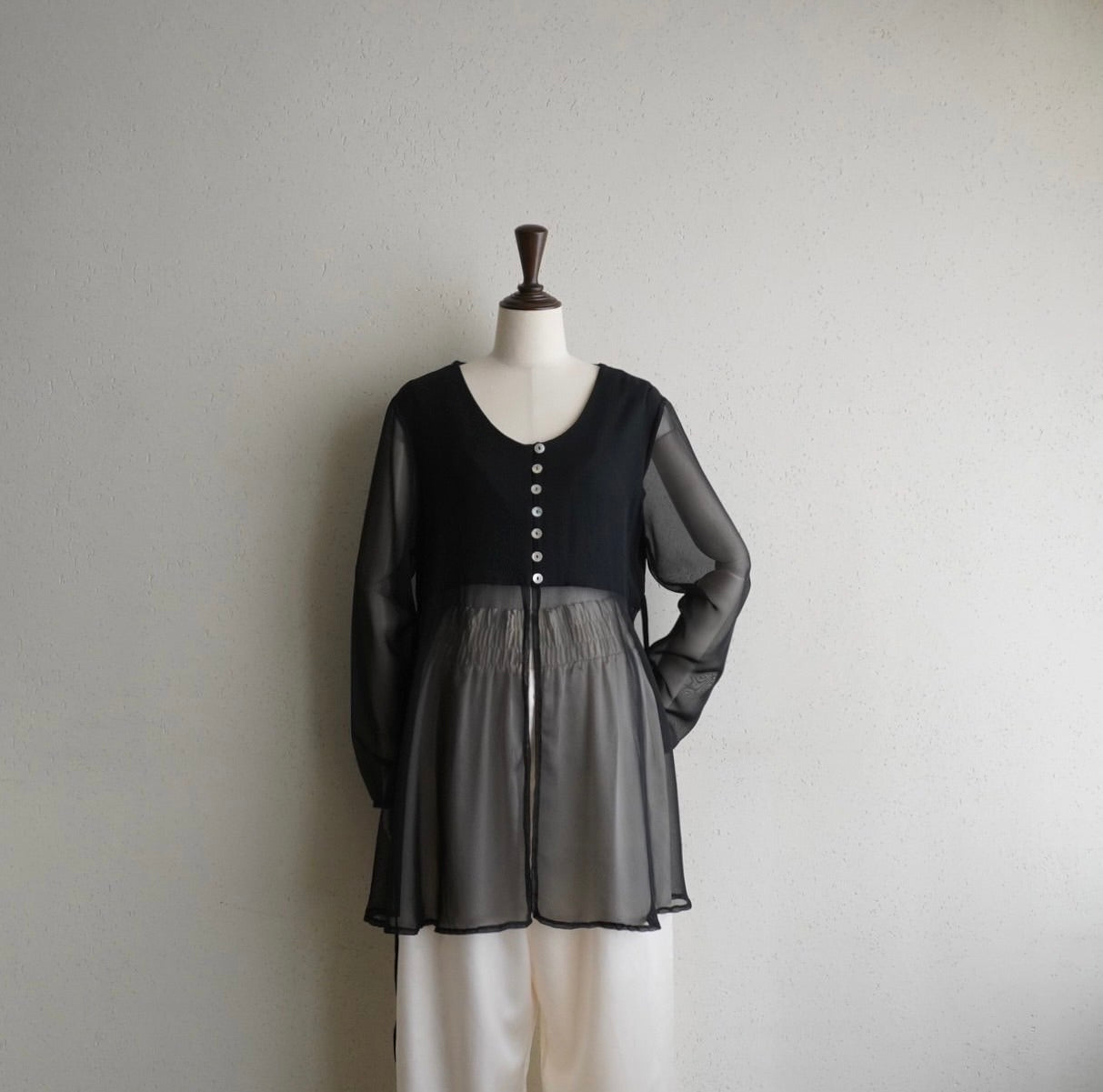 90s EURO Design Sheer Blouse