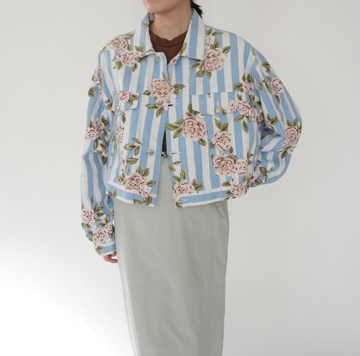 90s Flower Pattern Jacket