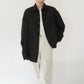 90s Black Linen Shirt