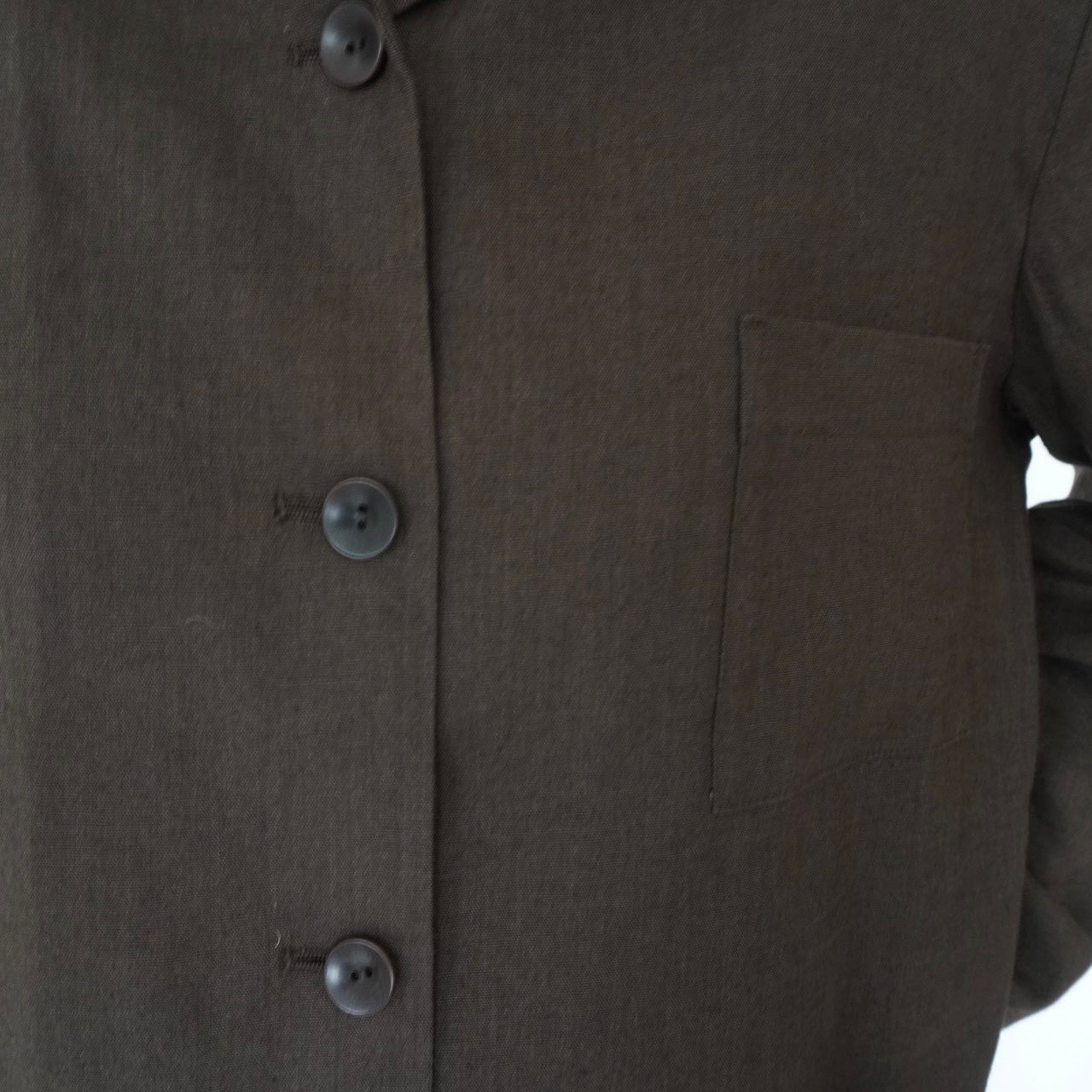 90s Linen Shirt Jacket