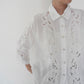 90s Linen Lace Shirt Made in Italy