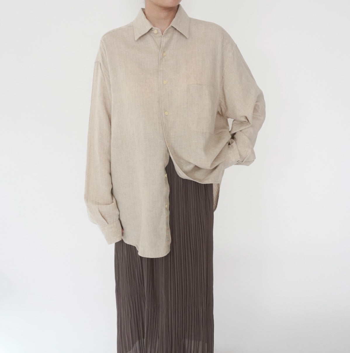 90s Cotton×Linen Shirt