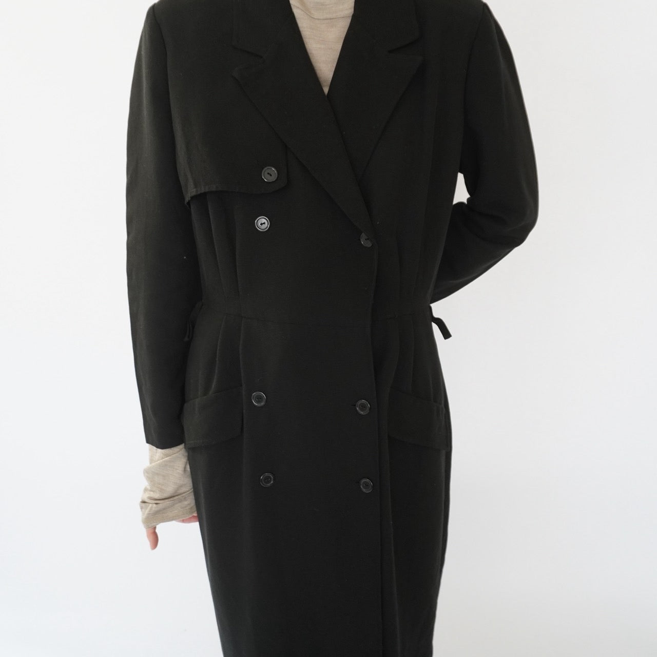 90s Black Design Dress