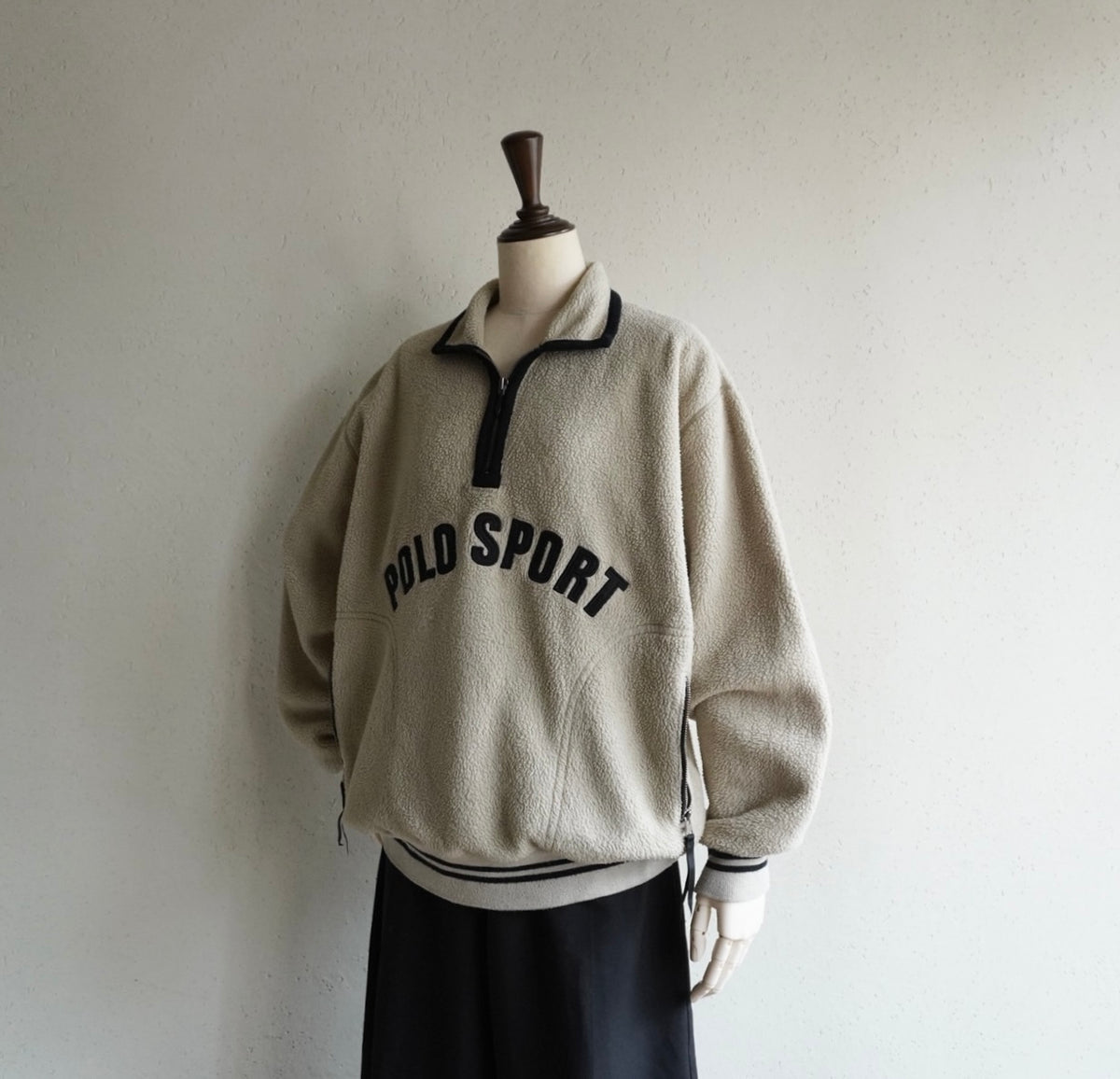 90s "POLO SPORT" Half Zip Fleece Made in Canada