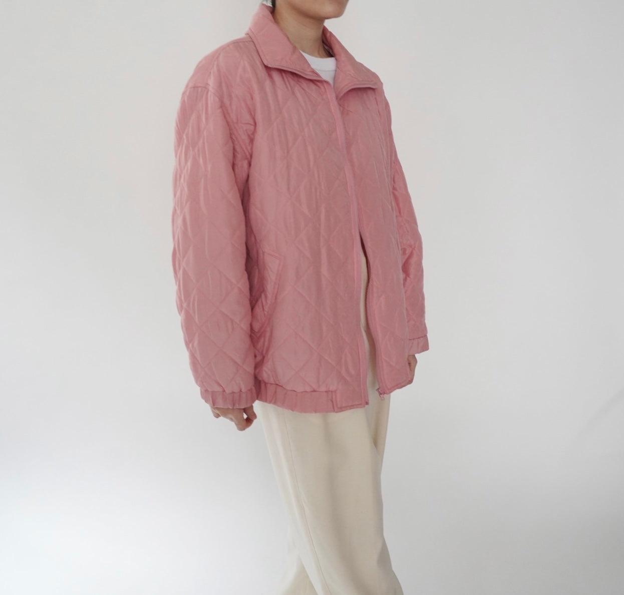 90s Silk Quilted Jacket