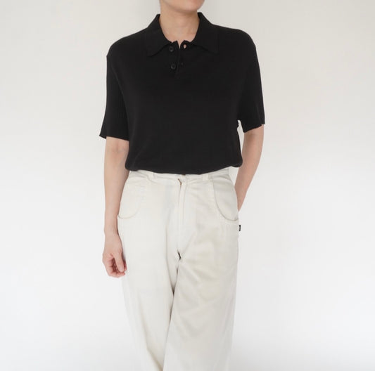 90s  Ribbed Design Top