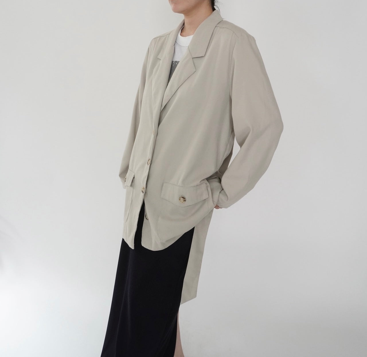 90s Belted Light Jacket