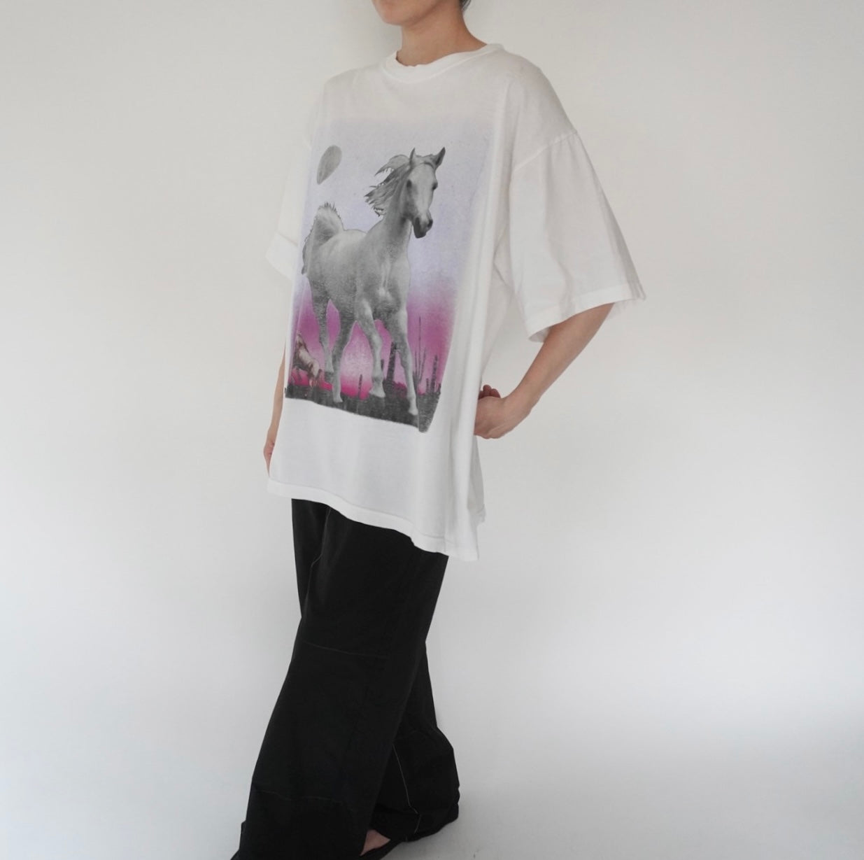 90s EURO Horse Printed T-shirt