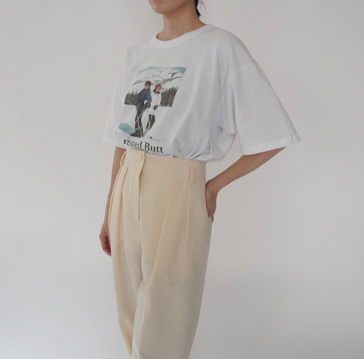 90s Photo Printed T-shirt Made in USA