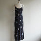90s Floral Print Maxi Dress Made in USA