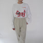90s Printed Long T-shirt Made in USA