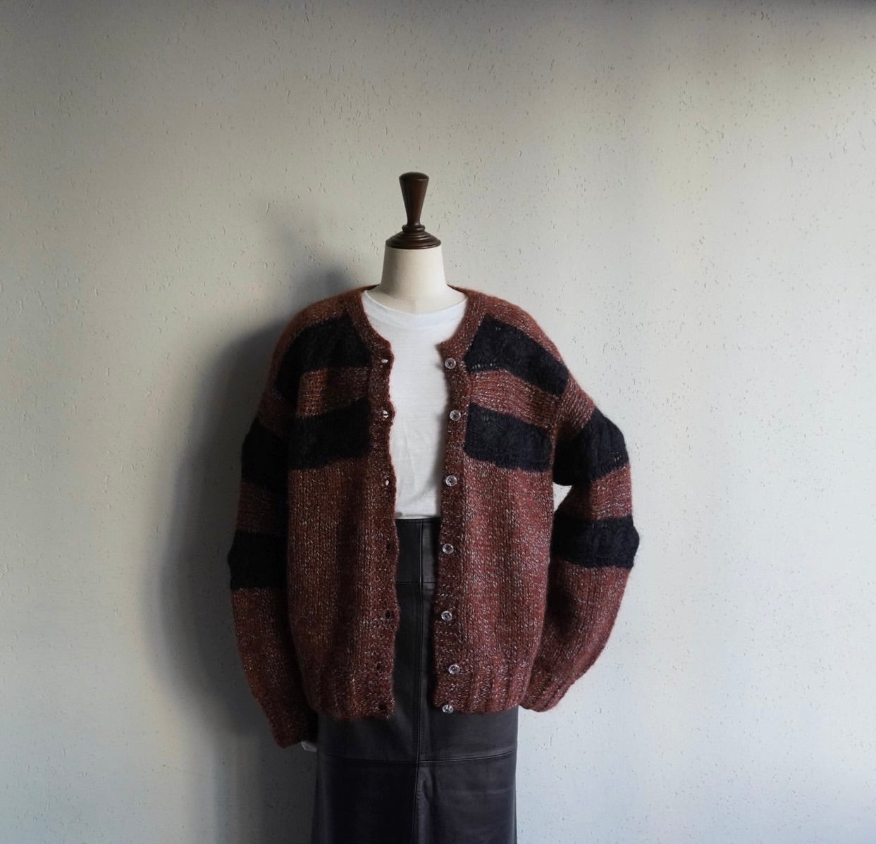 80s EURO Mohair Knit Cardigan